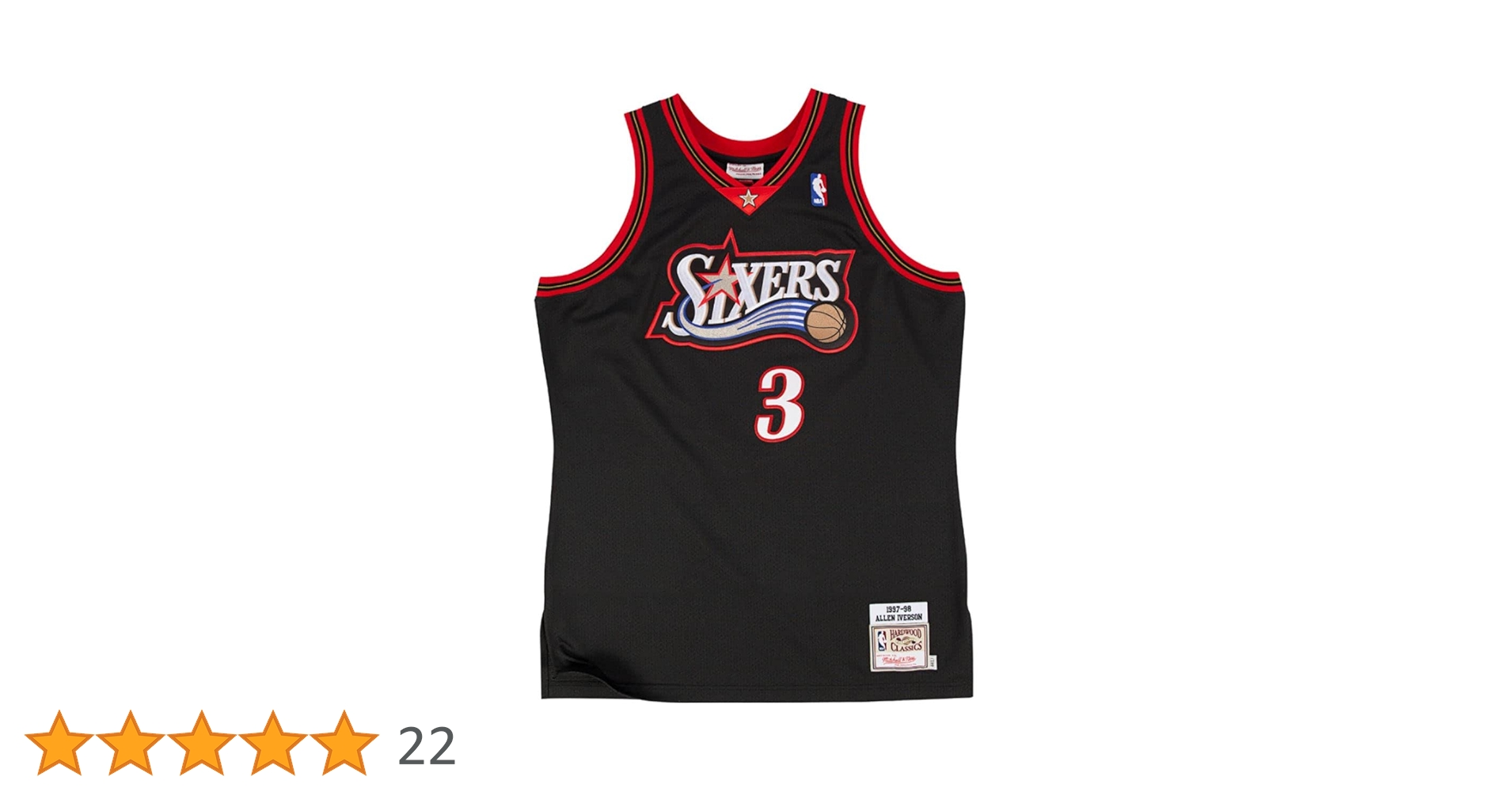 Allen Iverson Philadelphia 76ers Men's 1997-98 Swingman Jersey